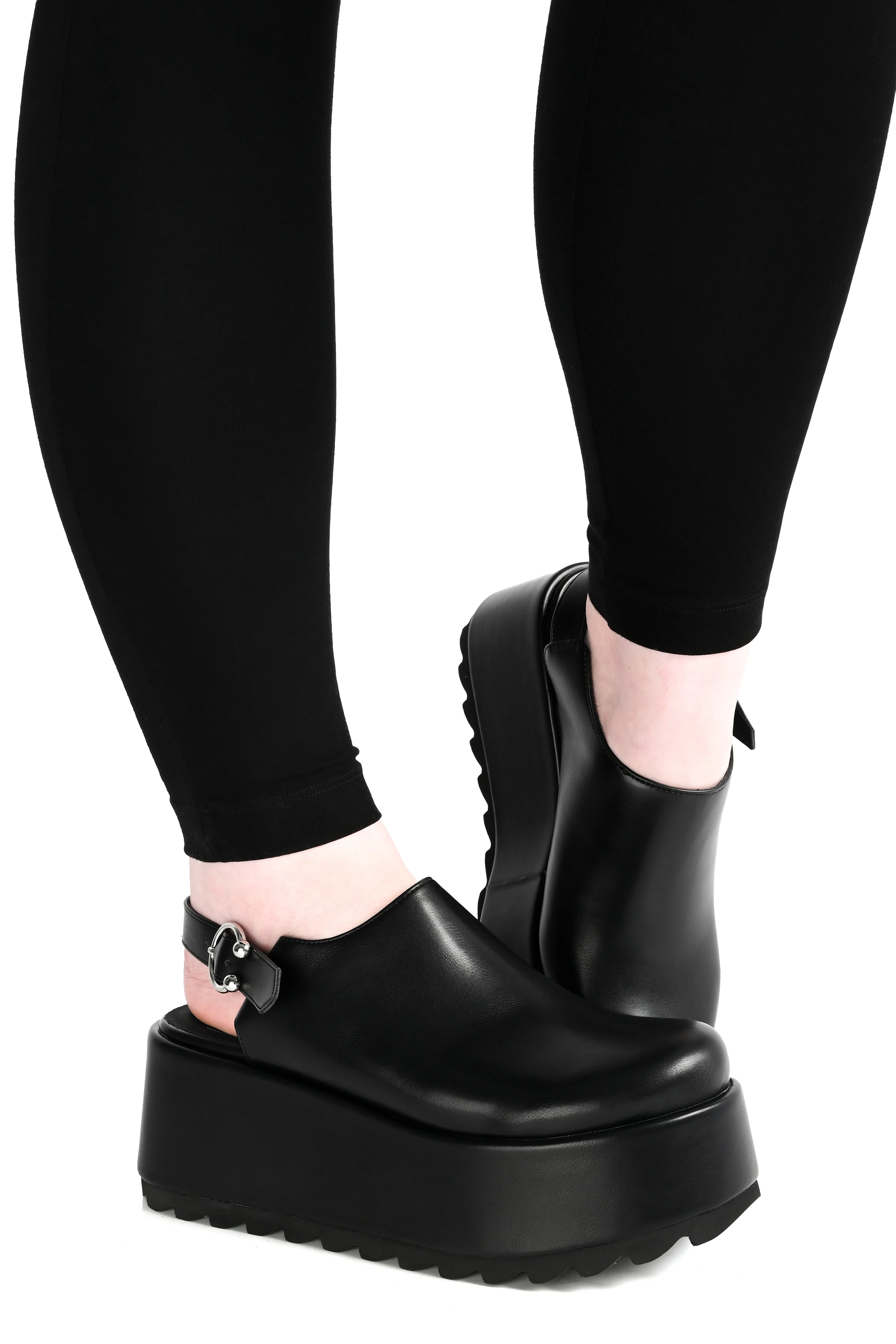 Pierced Platform Clogs
