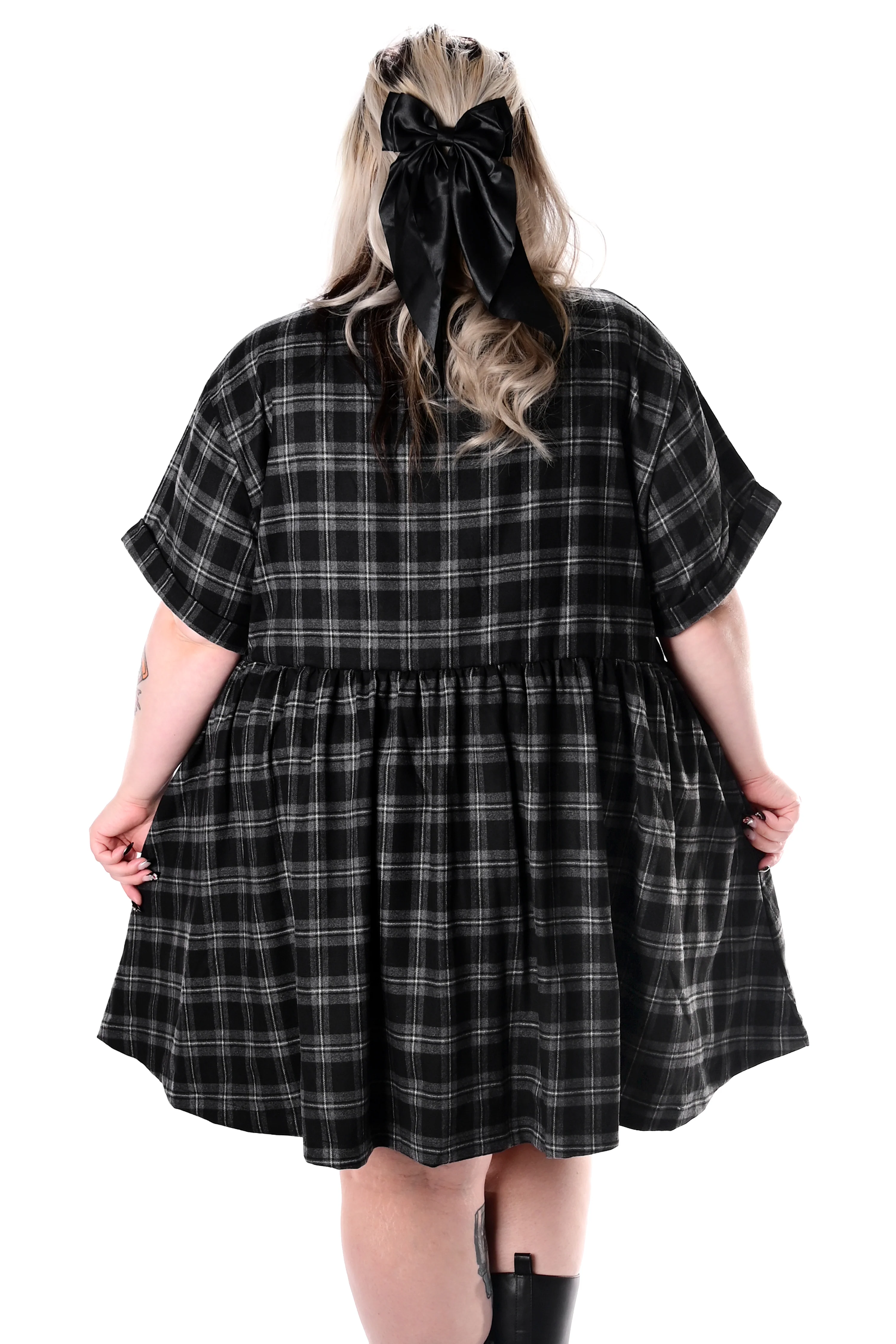 Plaid Babydoll Dress - Sign up for restock notifications! - Image 4
