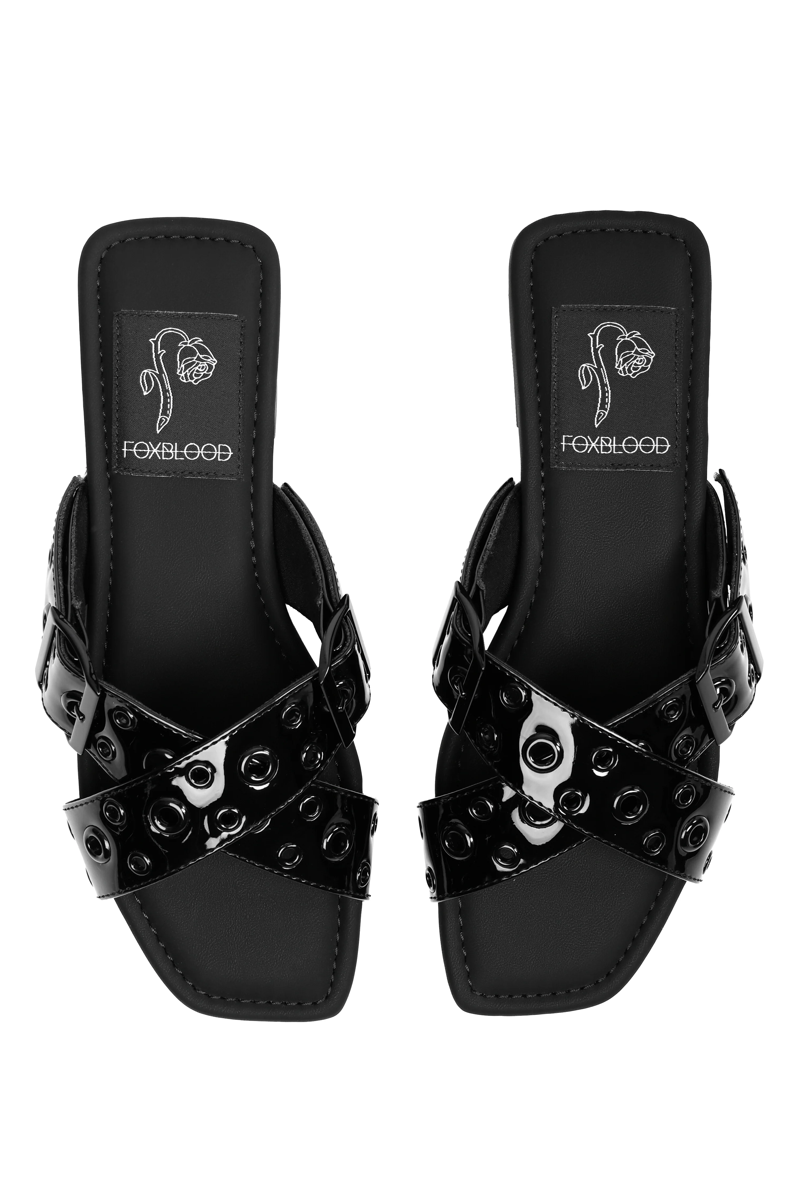 Sage Adjustable Black Buckle Slides - Image 10