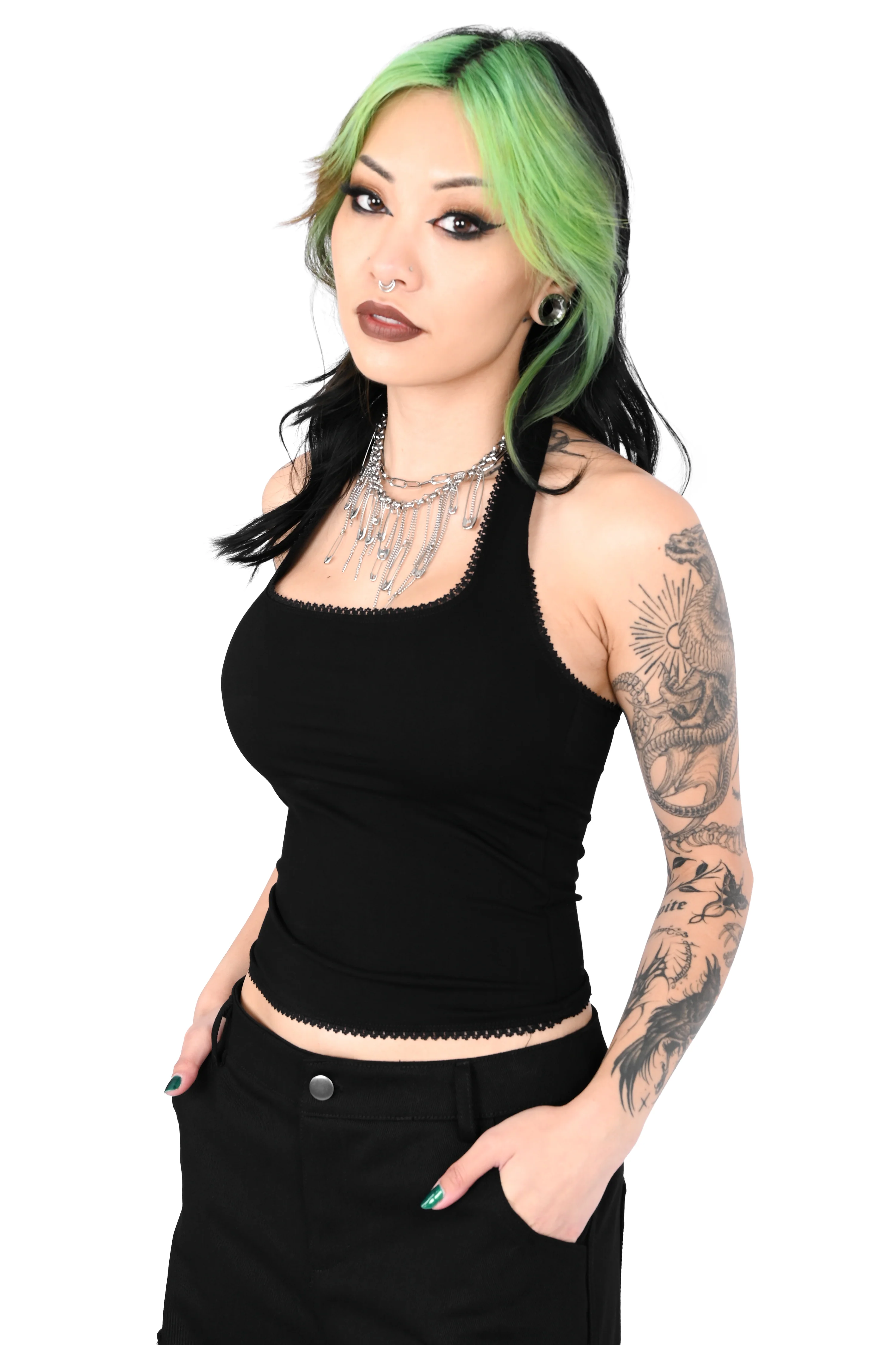 Square Neck Halter Top - Sign up for restock notifications! - Size 4XL left! - Image 2