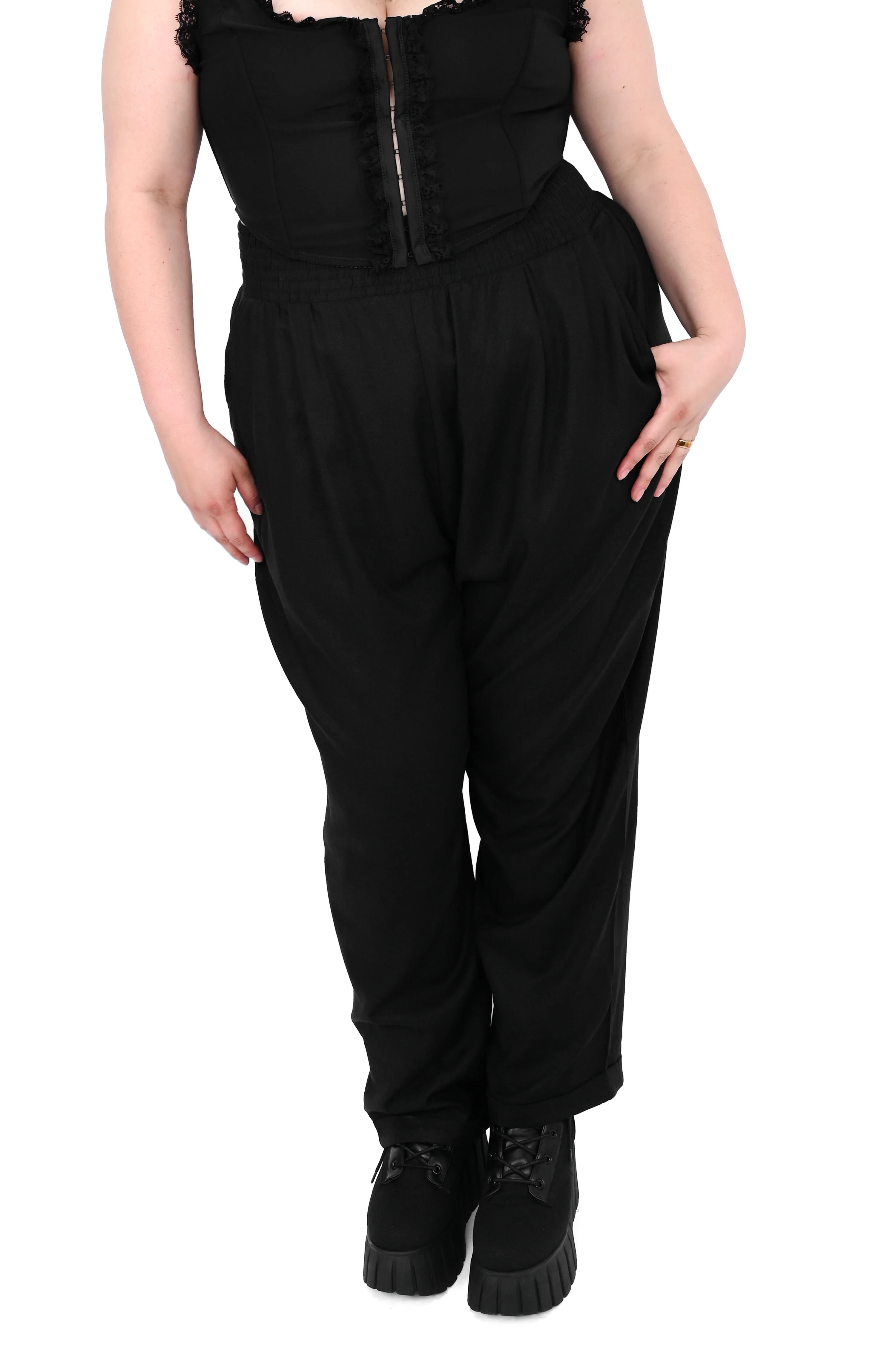 Tapered Culotte Pants - No Restock! Final Sale - XS left! - Image 2