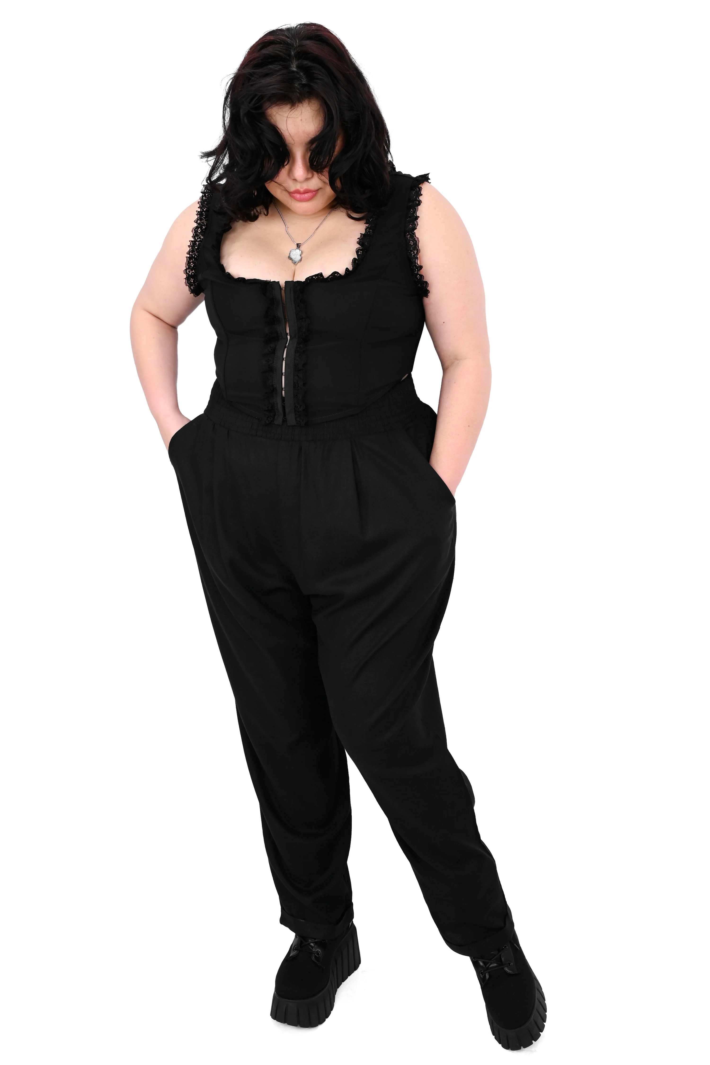 Tapered Culotte Pants - No Restock! Final Sale - XS left! - Image 3
