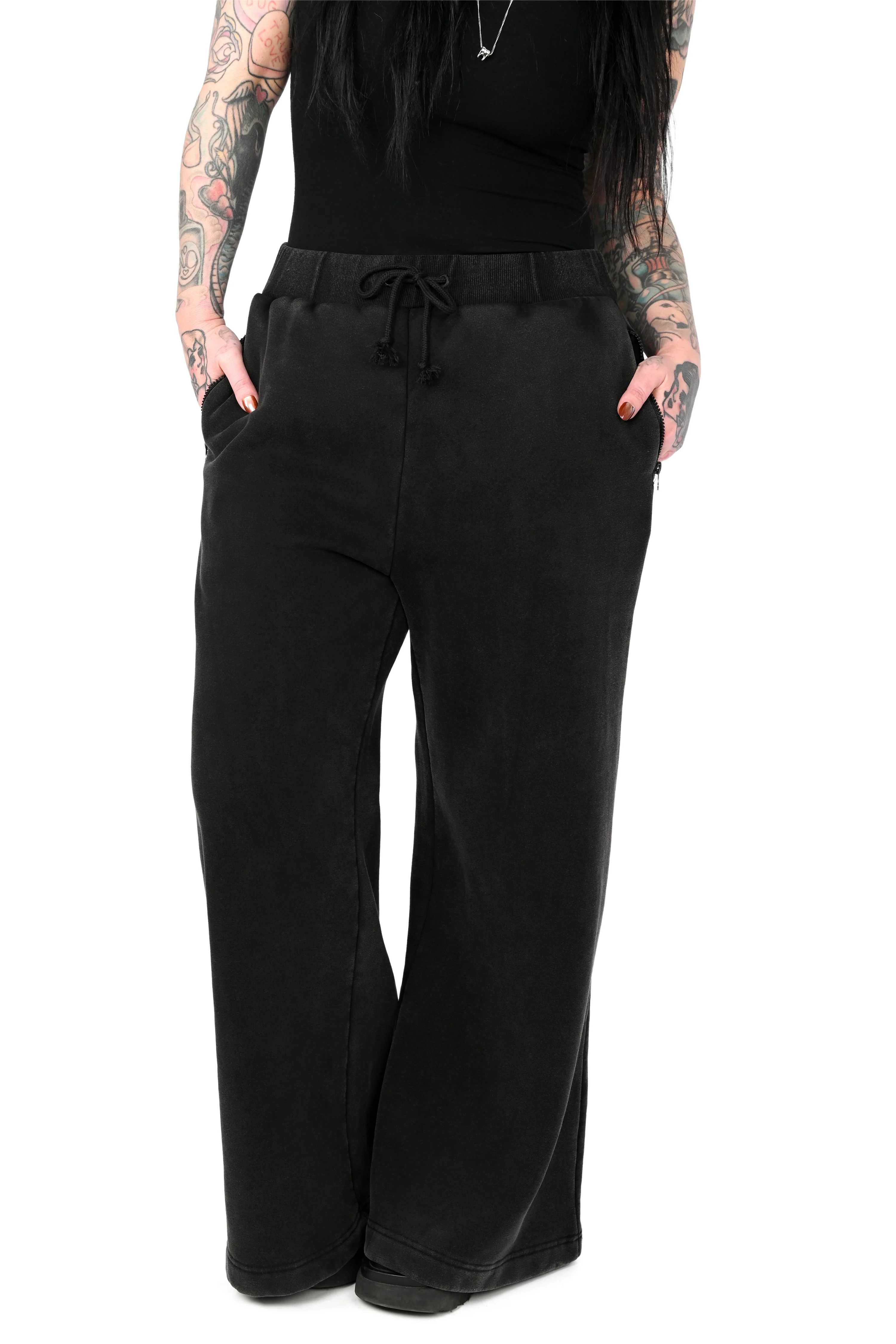 Wide Leg Sweatpants - Vintage Mineral Wash - Final Sale - XS left!