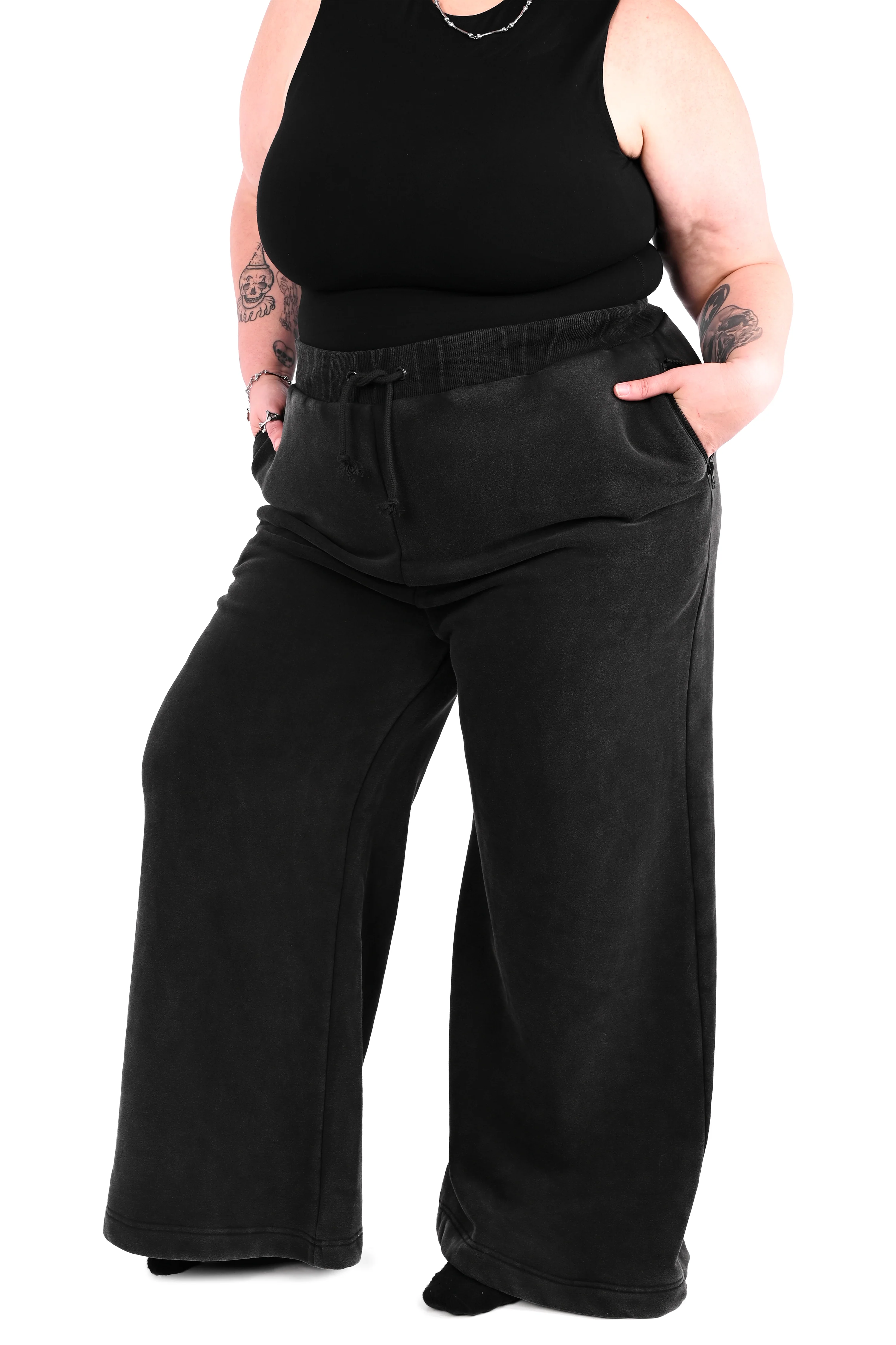 Wide Leg Sweatpants - Vintage Mineral Wash - Final Sale - XS left! - Image 2
