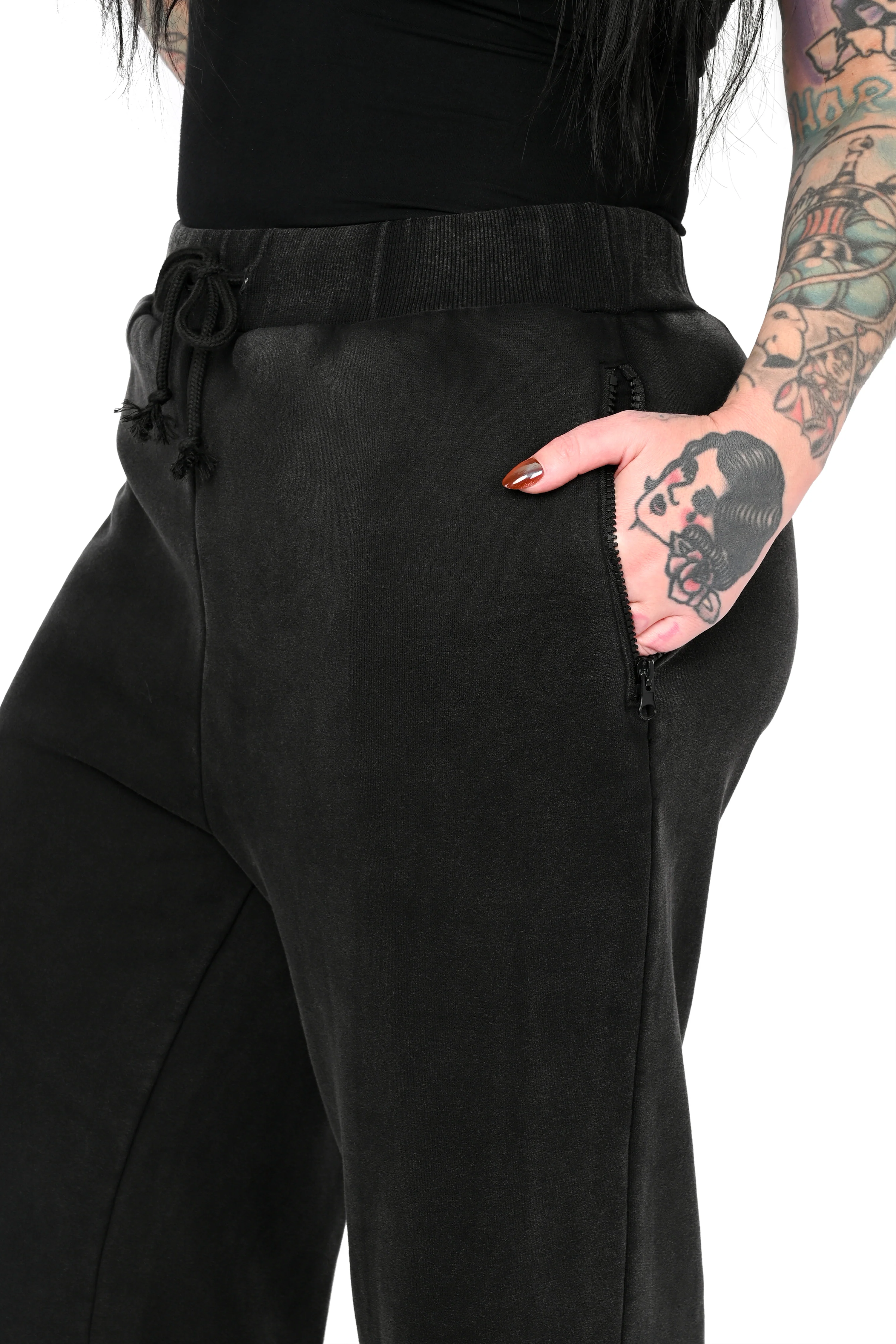 Wide Leg Sweatpants - Vintage Mineral Wash - Final Sale - XS left! - Image 3