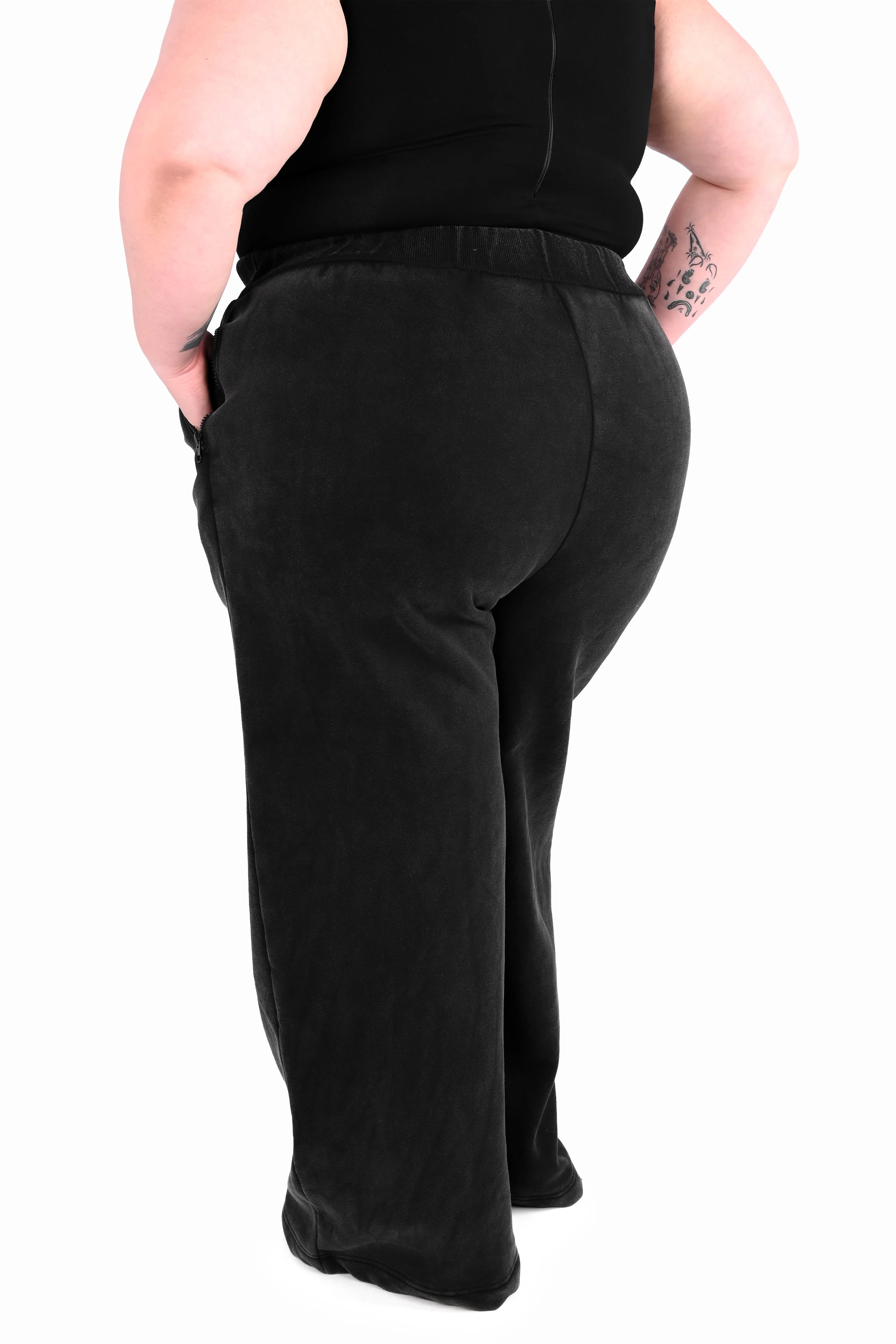 Wide Leg Sweatpants - Vintage Mineral Wash - Final Sale - XS left! - Image 6