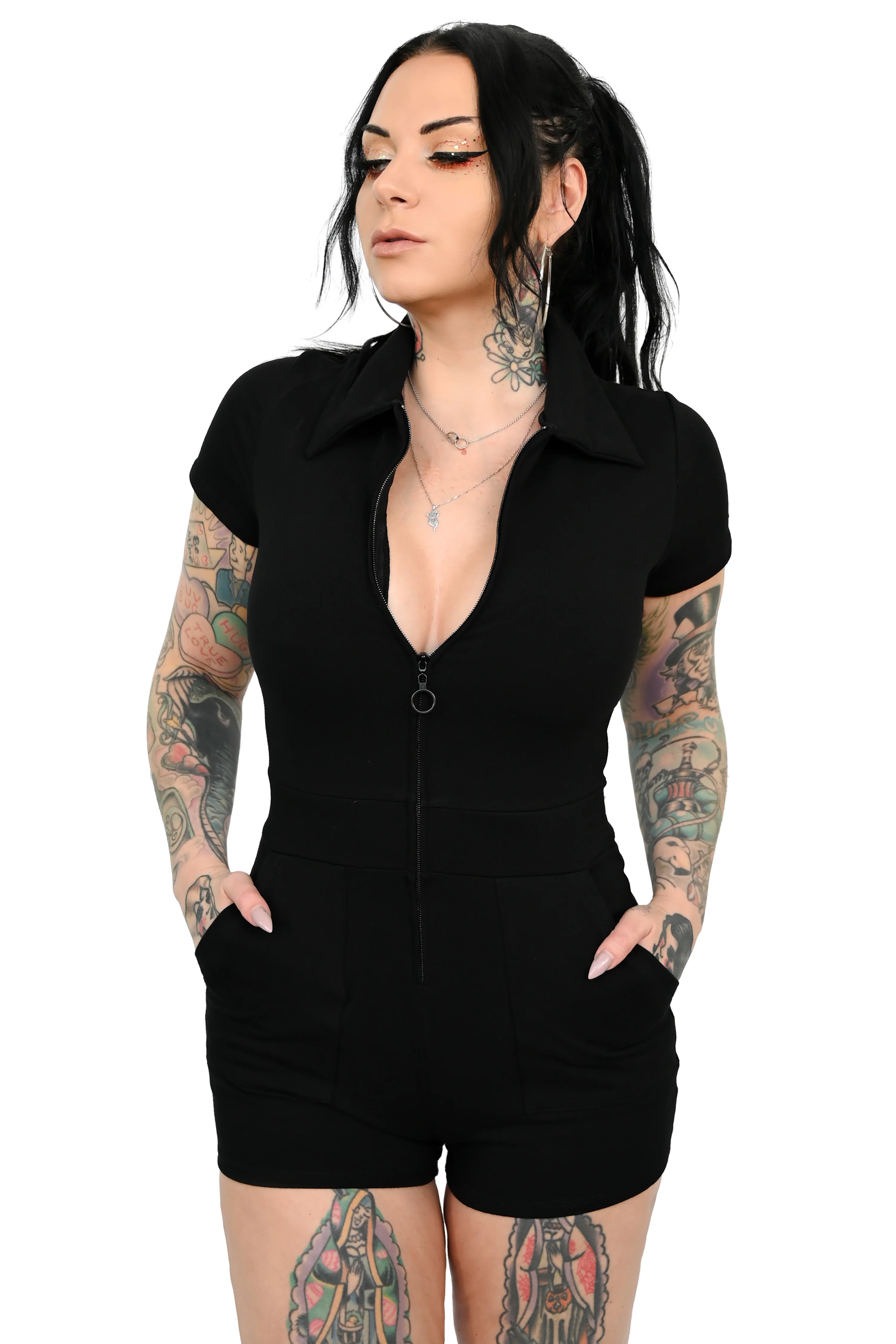 Jamie Lee Zip Up Romper - Image 5